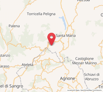 Map of Borrello, Abruzzo
