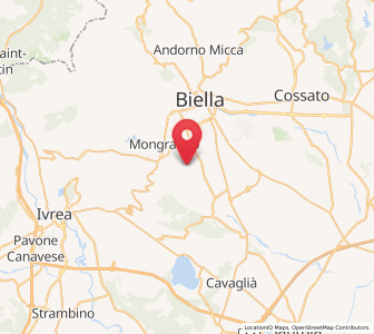 Map of Borriana, Piedmont