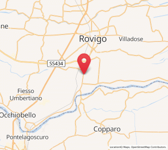 Map of Bosaro, Veneto
