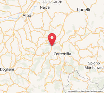Map of Bosia, Piedmont