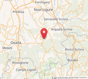 Map of Bosio, Piedmont