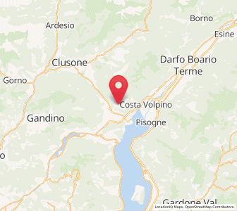Map of Bossico, Lombardy