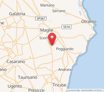 Map of Botrugno, Apulia