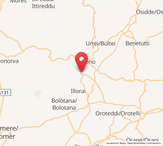 Map of Bottidda, Sardinia