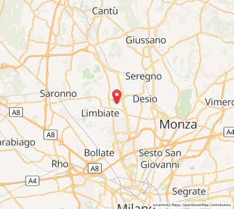 Map of Bovisio-Masciago, Lombardy