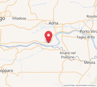 Map of Braglia, Veneto
