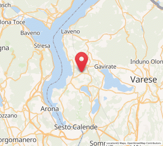 Map of Brebbia, Lombardy