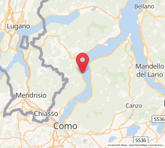 Map of Brienno, Lombardy