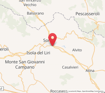 Map of Broccostella, Lazio