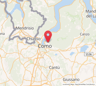 Map of Brunate, Lombardy