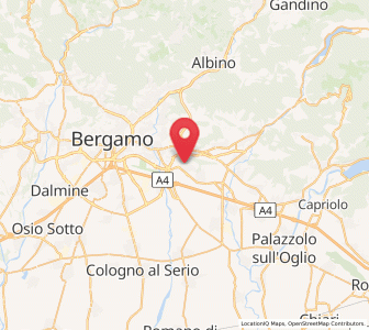 Map of Brusaporto, Lombardy