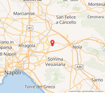 Map of Brusciano, Campania