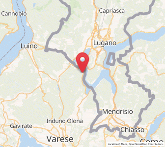 Map of Brusimpiano, Lombardy