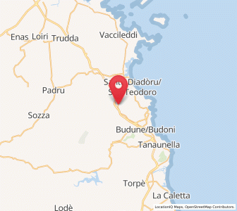 Map of Buddittogliu Straulas, Sardinia