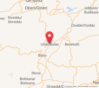 Map of Bultei, Sardinia