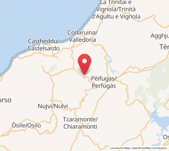 Map of Bulzi, Sardinia