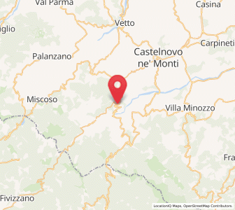 Map of Busana, Emilia-Romagna