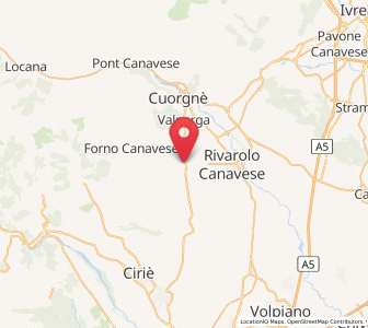 Map of Busano, Piedmont