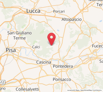 Map of Buti, Tuscany