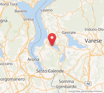 Map of Cadrezzate, Lombardy