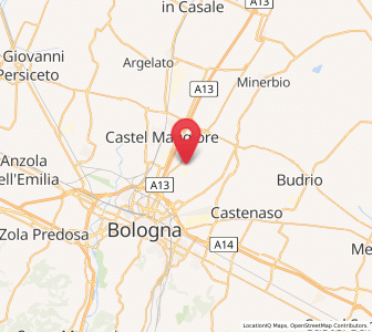 Map of Cadriano, Emilia-Romagna