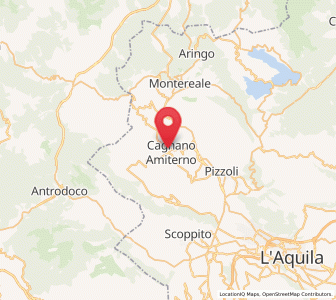 Map of Cagnano Amiterno, Abruzzo