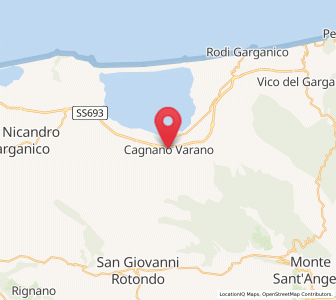 Map of Cagnano Varano, Apulia