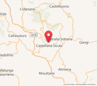 Map of Calcarelli, Sicily