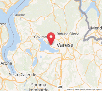 Map of Calcinate del Pesce, Lombardy