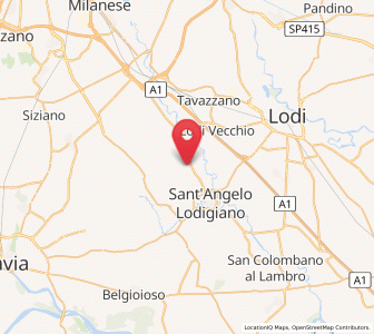 Map of Calvenzano, Lombardy