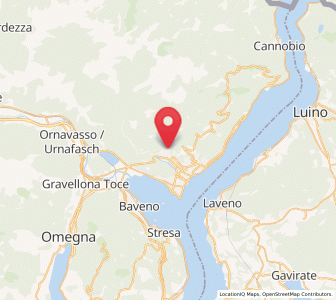 Map of Cambiasca, Piedmont