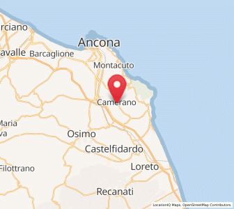 Map of Camerano, The Marches