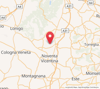 Map of Campiglia dei Berici, Veneto