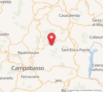 Map of Campolieto, Molise