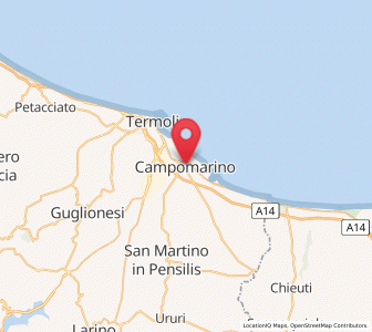 Map of Campomarino, Molise
