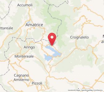 Map of Campotosto, Abruzzo