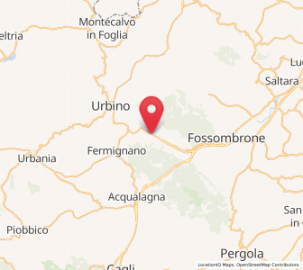 Map of Canavaccio, The Marches