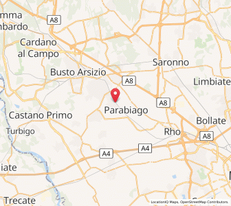 Map of Canegrate, Lombardy