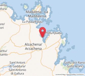 Map of Cannigione, Sardinia