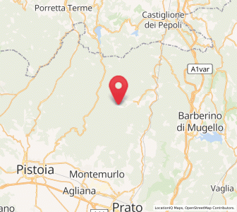Map of Cantagallo, Tuscany