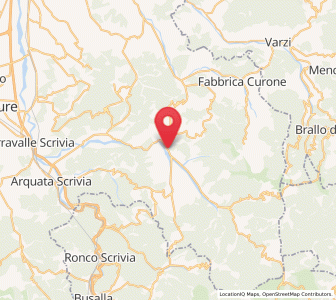 Map of Cantalupo Ligure, Piedmont