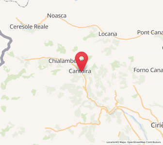 Map of Cantoira, Piedmont