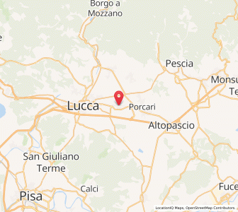Map of Capannori, Tuscany