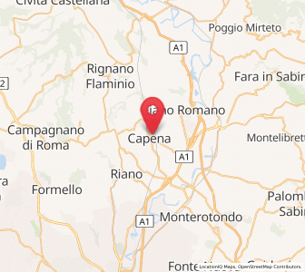 Map of Capena, Lazio