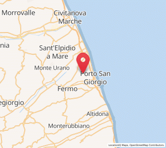 Map of Capodarco, The Marches