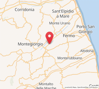 Map of Capparuccia, The Marches