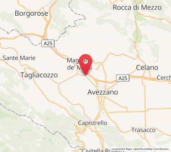 Map of Cappelle, Abruzzo