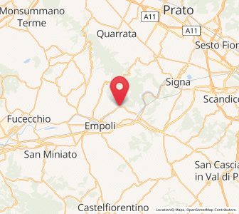 Map of Capraia e Limite, Tuscany