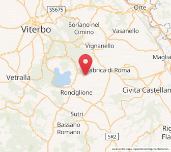 Map of Caprarola, Lazio