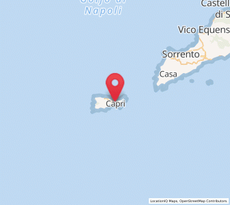 Map of Capri, Campania